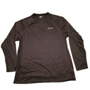 Baleaf Mens 3XL Athletic Pullover Shirt Brown Long Sleeve Training Gym Gym Worko